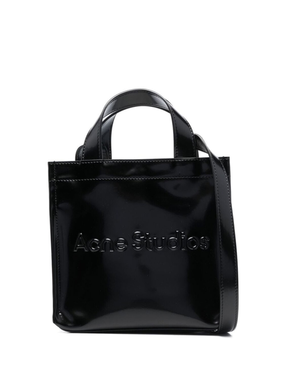 

Acne Studios сумка-тоут с тисненым логотипом, черный