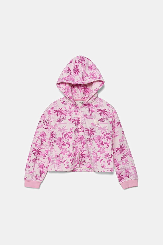 

Детская хлопковая толстовка Guess, розовый