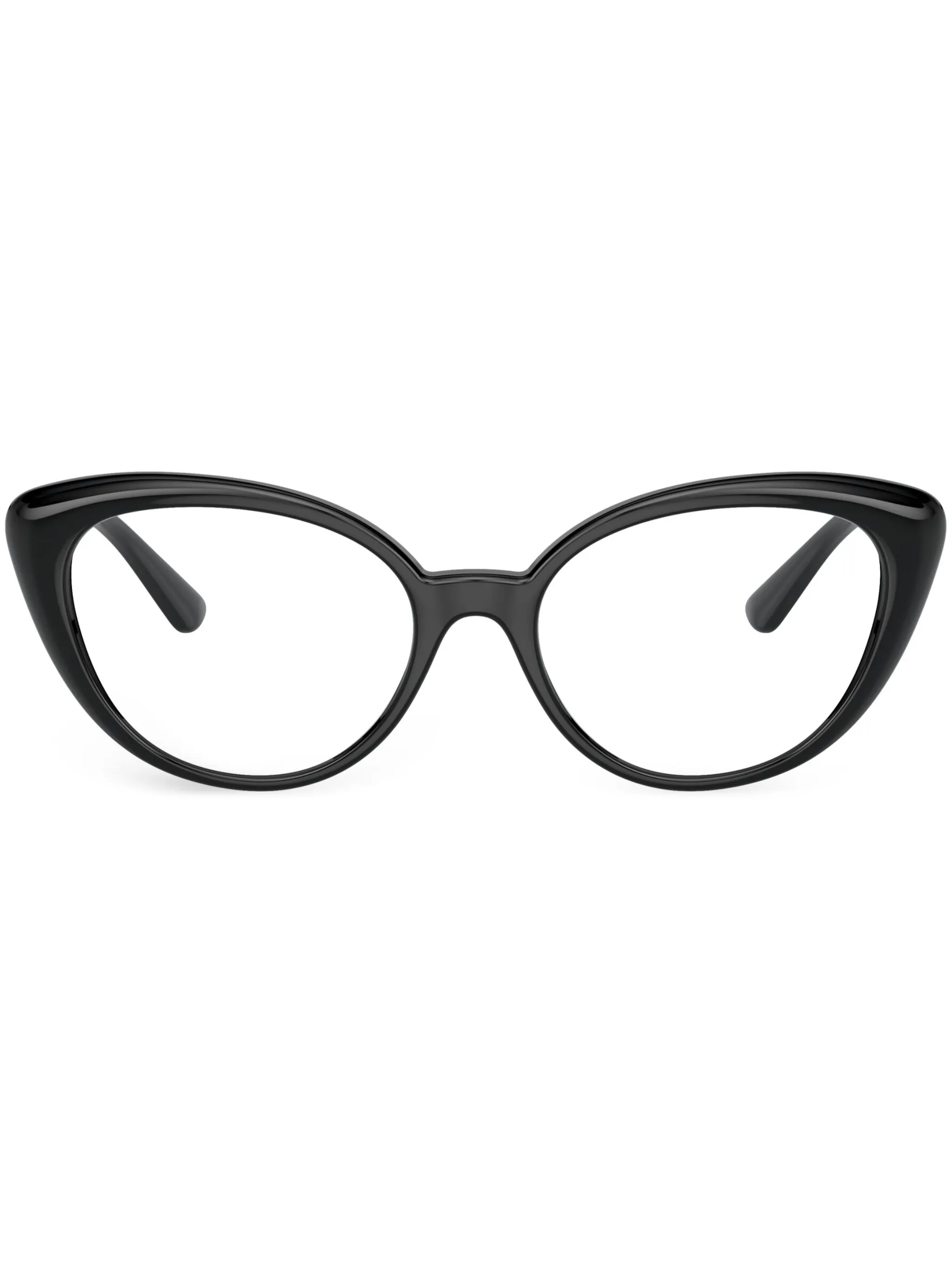 

Очки в оправе кошачий глаз с декором Medusa Versace Eyewear, черный