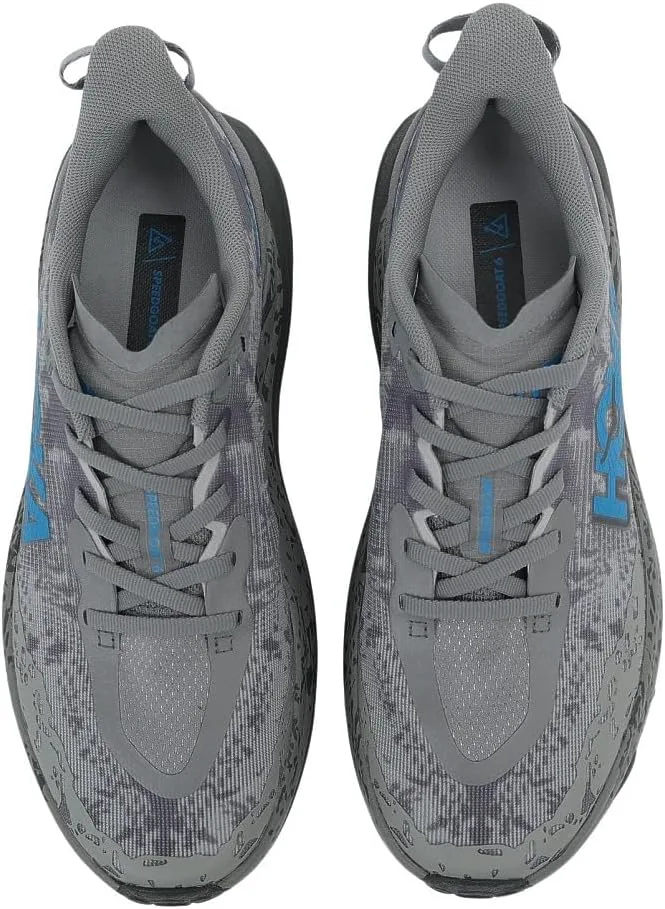 Кроссовки HOKA для мужчин Speedgoat 6, серый/синий — фото 2
