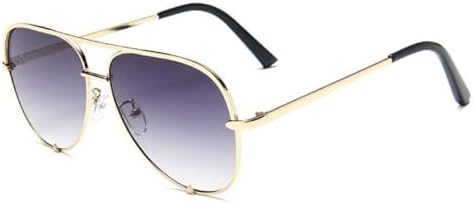 

Классические металлические солнцезащитные очки для женщин, модные солнцезащитные очки из сплава для мужчин, градиентные черные очки для вождения, женские очки UV400 MTZJH, Gold Grey