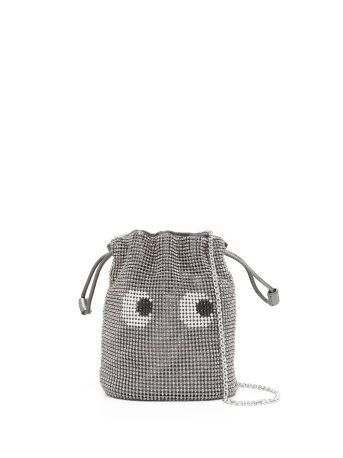 

Anya Hindmarch клатч Eye, серебряный