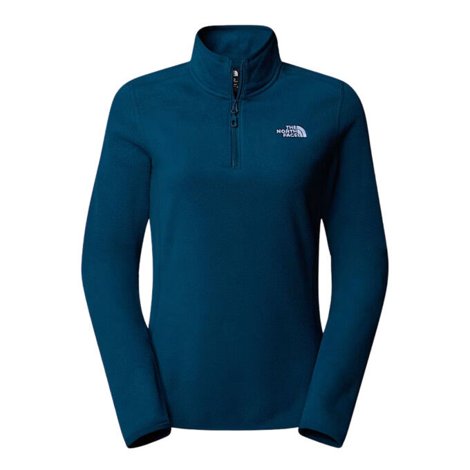 

Женская флисовая толстовка с застежкой-молнией 1/4 The North Face 100 Glacier - EU - Midnight Petrol