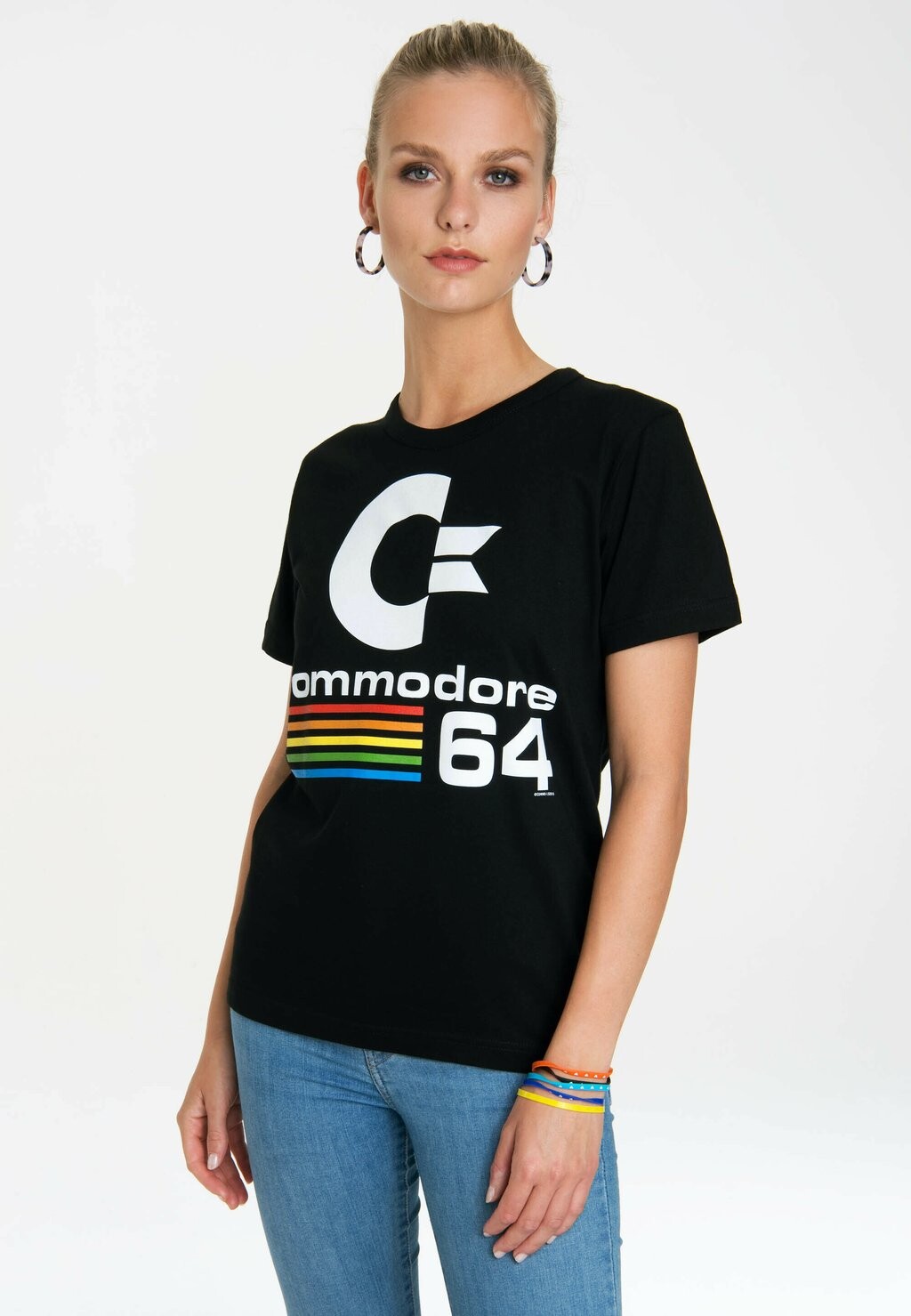 

Футболка с принтом COMMODORE LOGOSHIRT, черный