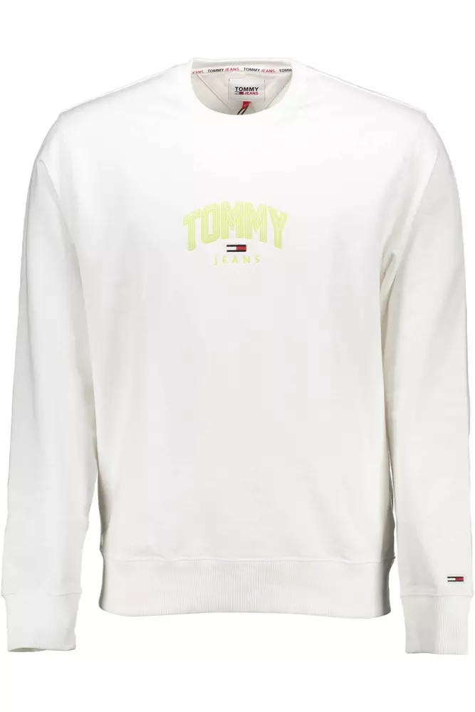 

Белый хлопковый мужской свитер Tommy Hilfiger