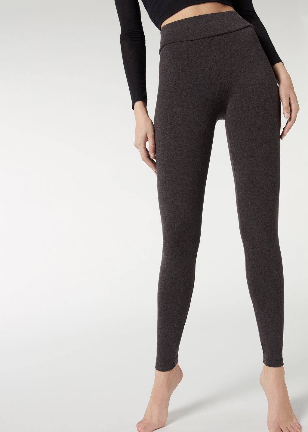 

Леггинсы Calzedonia, цвет mottled dark grey
