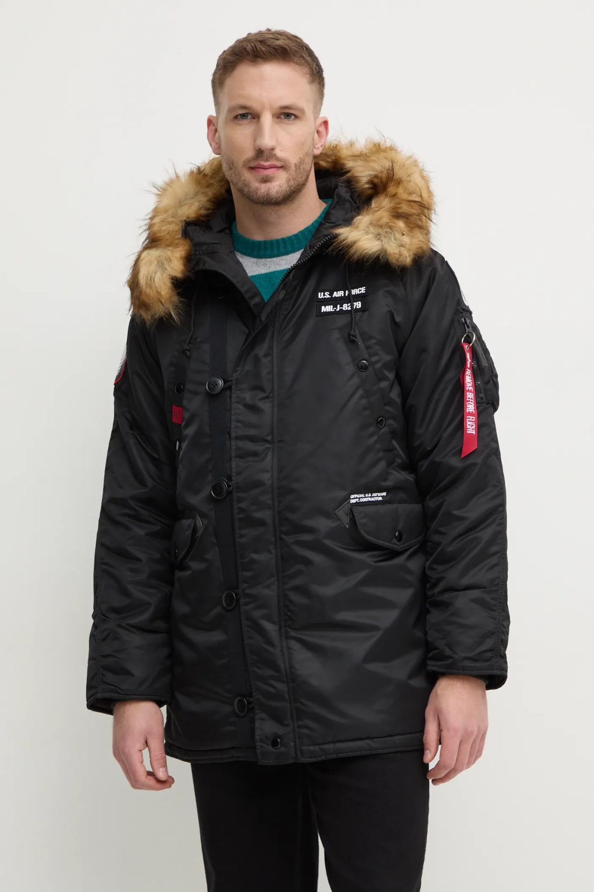

Куртка-парка N3B Airborne Alpha Industries, черный