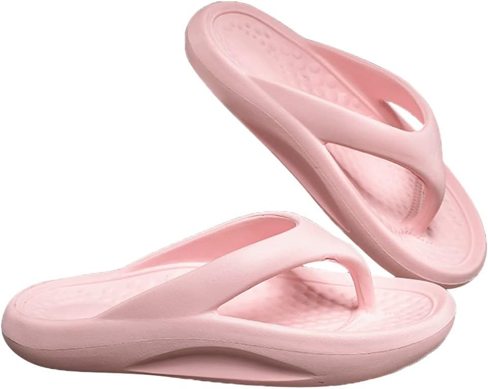 

Шлепанцы на платформе, тапочки для душа, сандалии-вьетнамки для мужчин и женщин Mtfbq, розовый