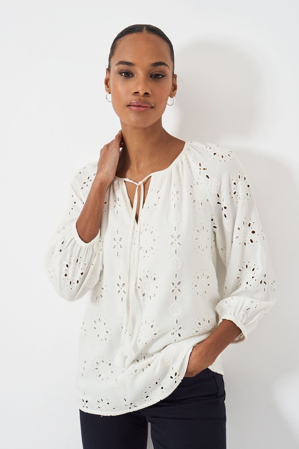 

Верхняя часть одежды экипажа из 100% хлопка Crew Clothing Company, белый