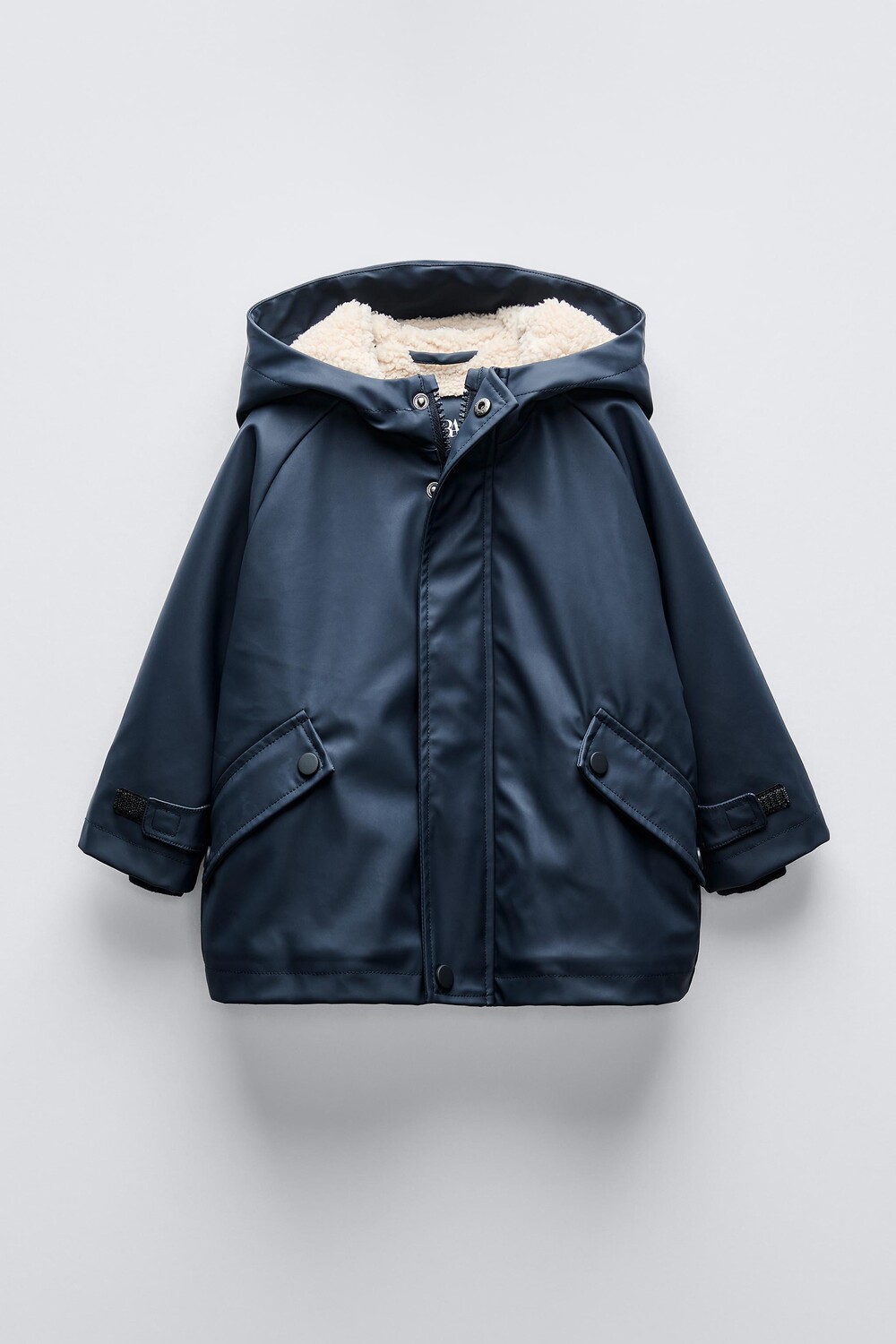 

Плащ водоотталкивающий с подкладкой ZARA, темно-синий