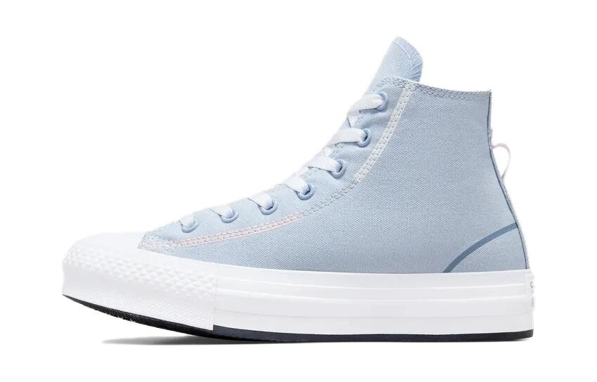 

Детские парусиновые туфли Converse All Star Lift GS, Light blue/white