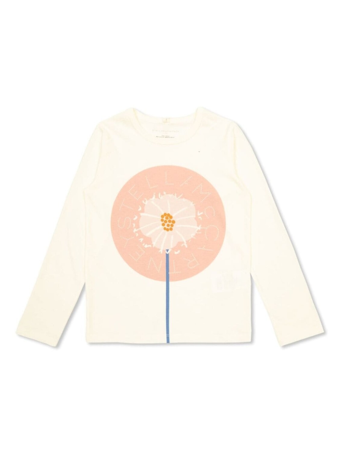 

Stella McCartney Kids футболка с цветочным принтом, нейтральный цвет