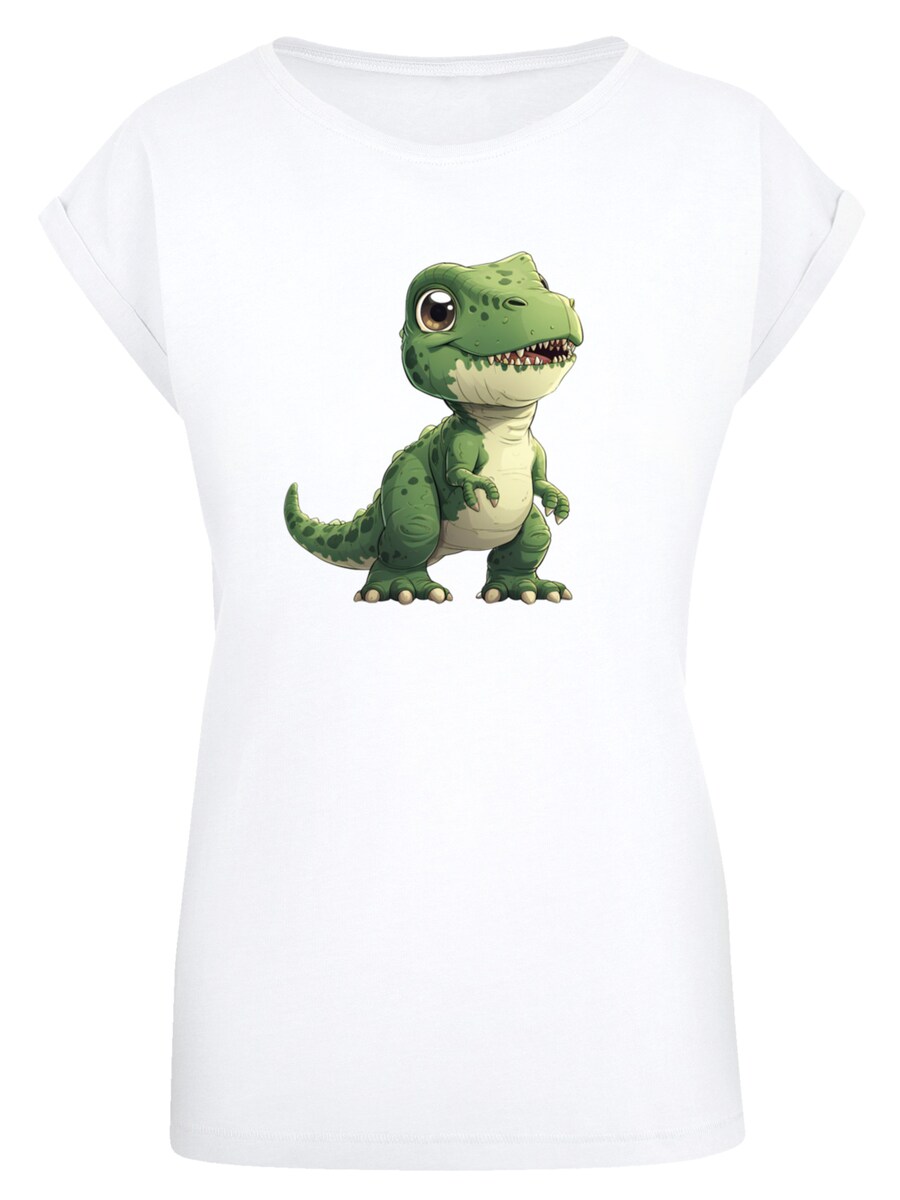 

Рубашка F4NT4STIC Süßer grüner Dino, белый