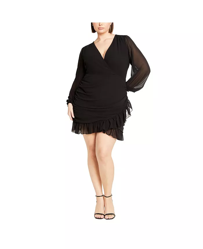 

Платье «Китти» больших размеров CITY CHIC, черный