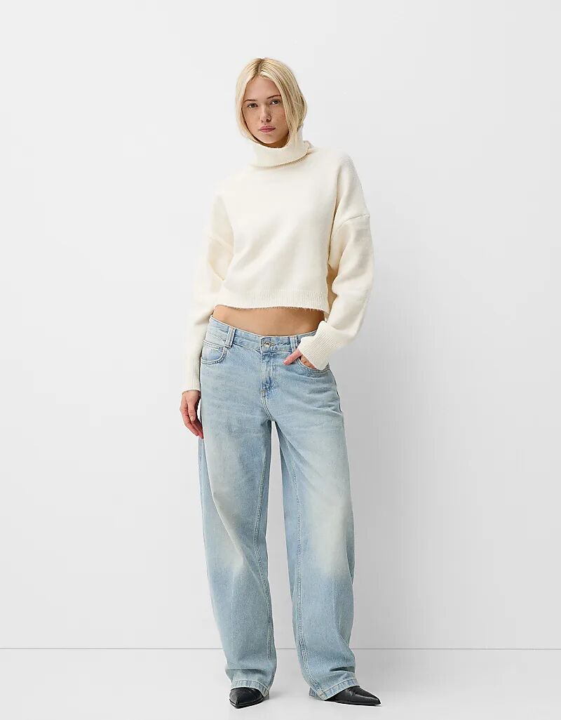 

Джинсы Bershka Petite Balloon средней степени стертости