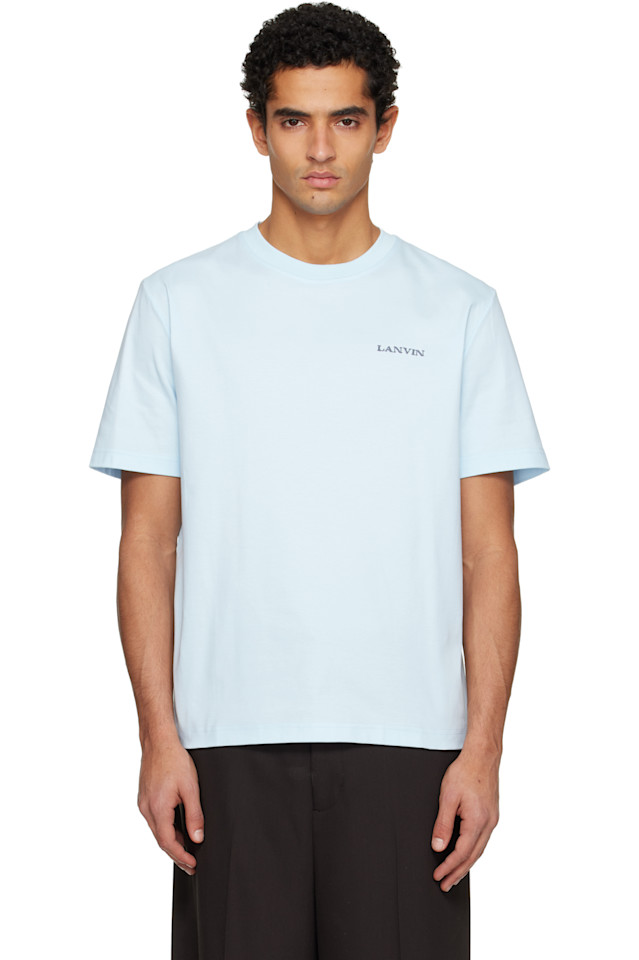 

Lanvin Синяя футболка с логотипом Bouclet