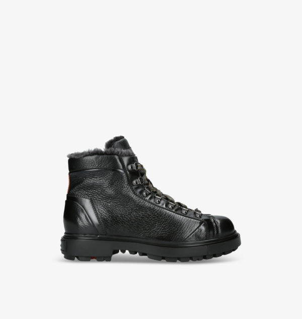 

Ботинки из кожи с подкладкой из овчины St. Moritz Santoni, черный