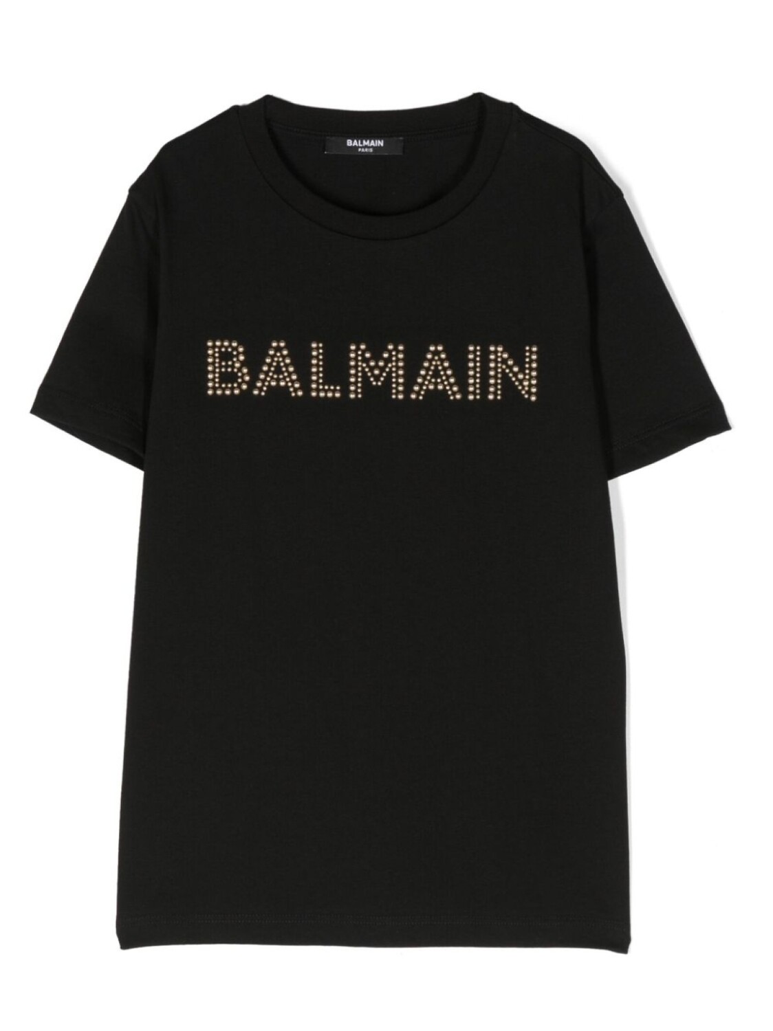 

Balmain Kids футболка с логотипом и заклепками, черный