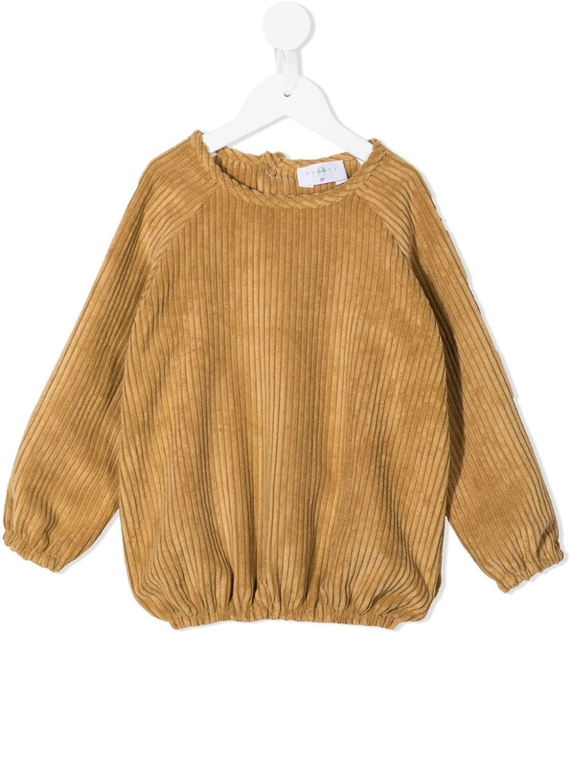 

Вельветовый топ с эластичным подолом Eshvi Kids, коричневый