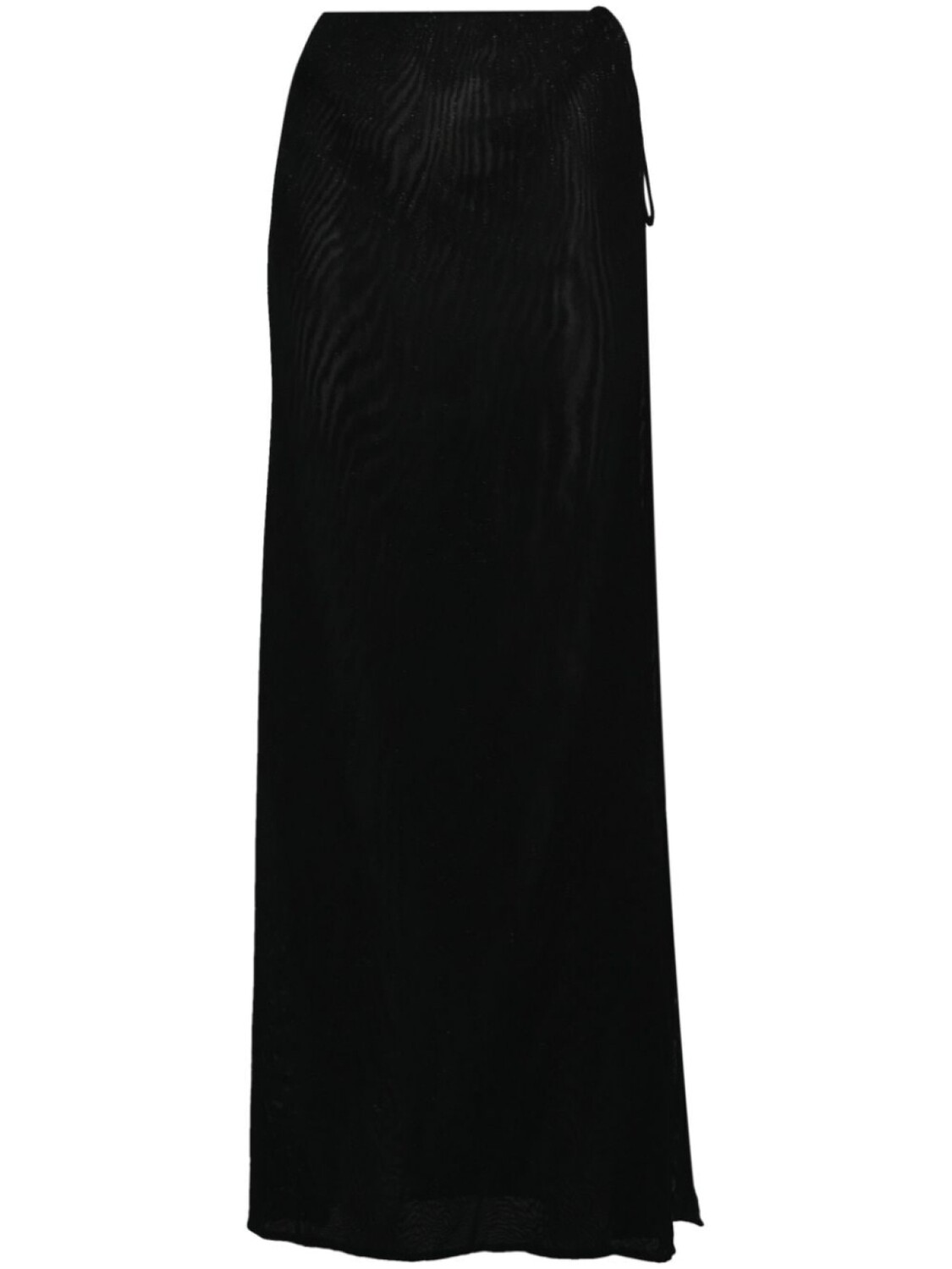 

Saint Laurent полупрозрачная юбка с запахом, черный