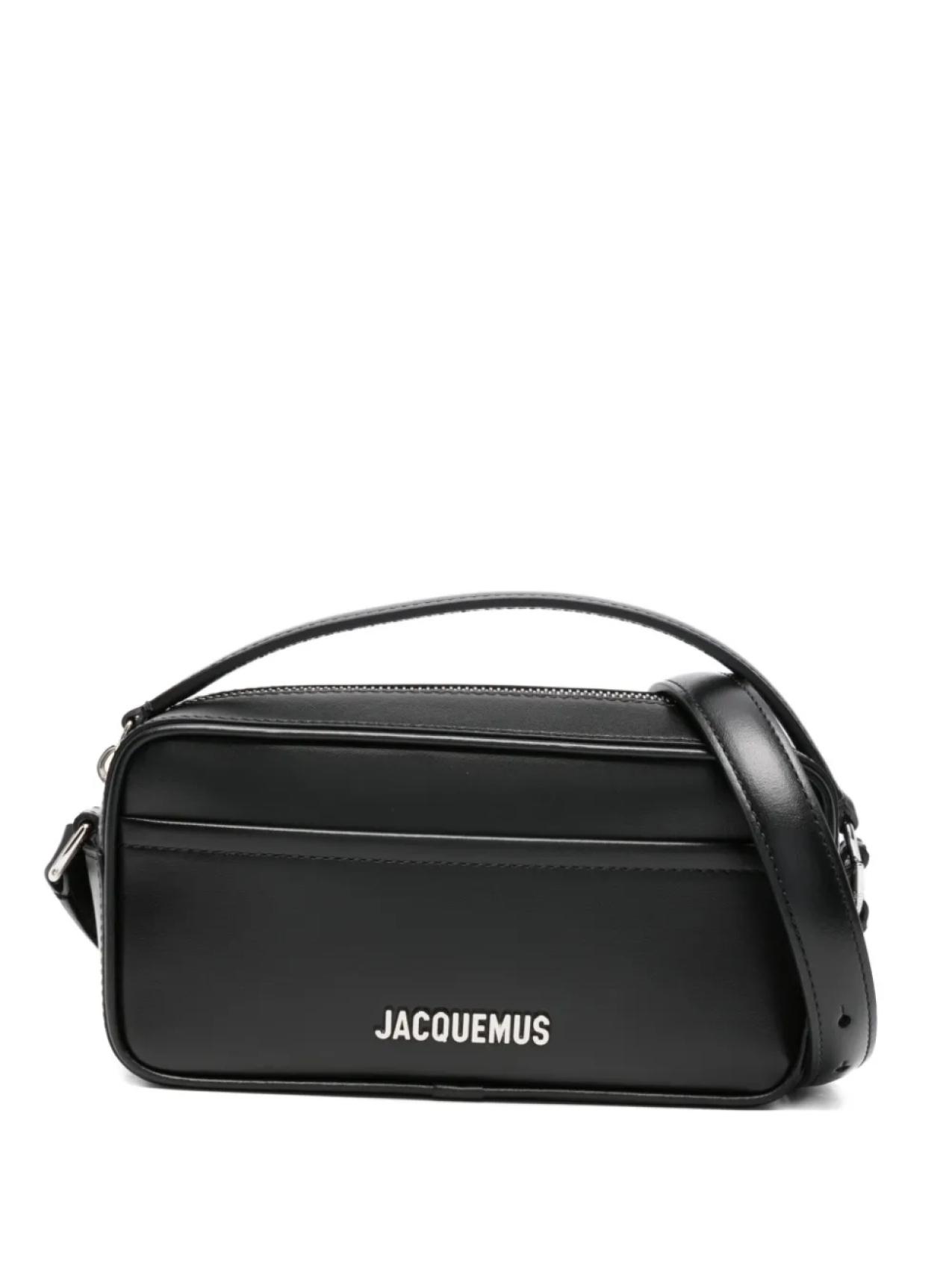 

Jacquemus The Banet кожаная сумка через плечо с верхней ручкой, черный