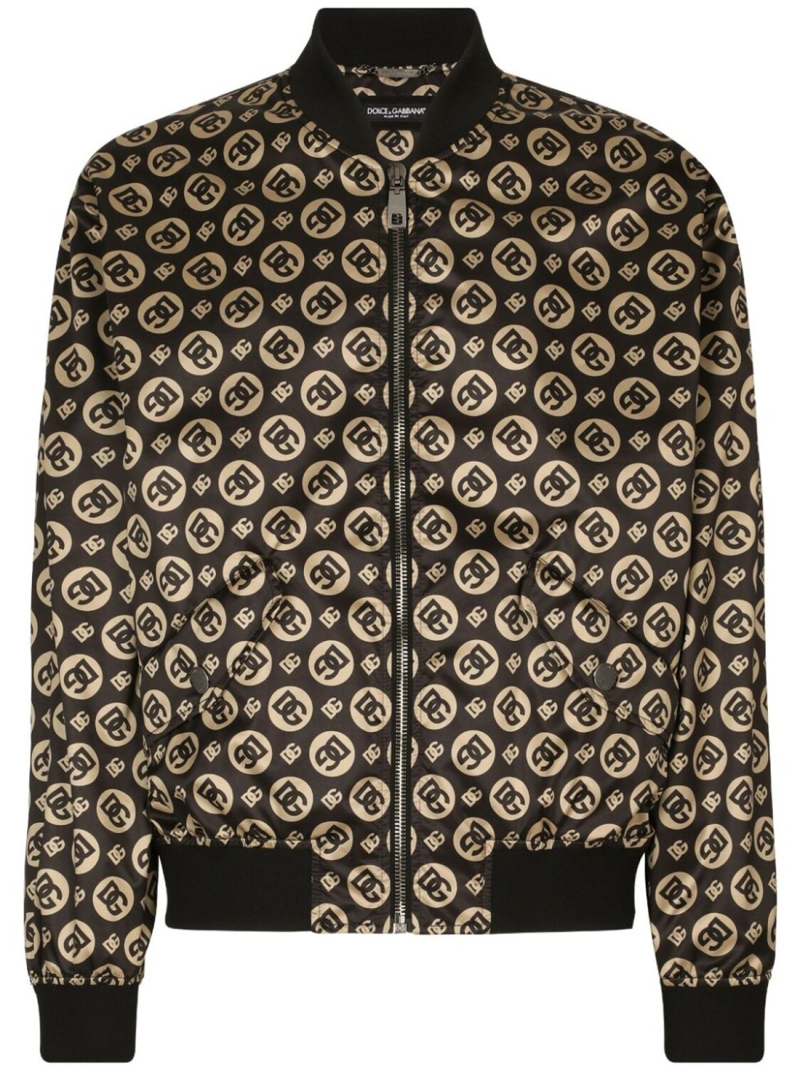 

Dolce & Gabbana бомбер с логотипом, коричневый