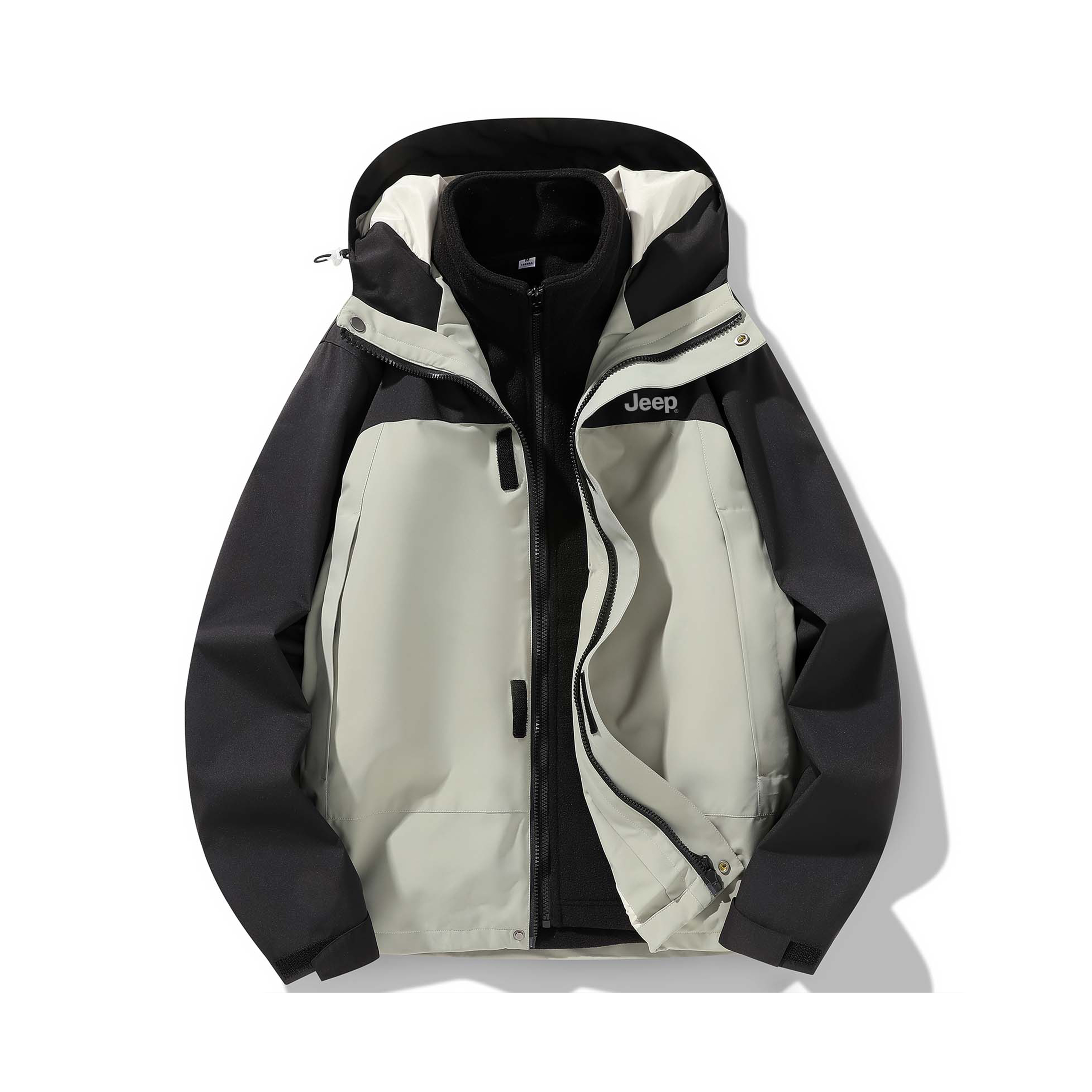 

Куртка Moxima Lifestyle Unisex Jeep, серый зеленый[detachable fleece liner]