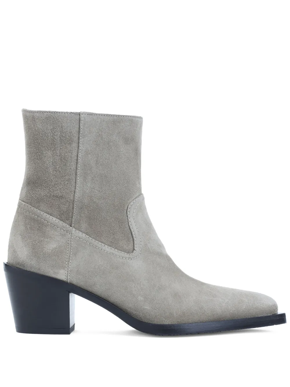 Ковбойские сапоги с заостренным носком Stuart Weitzman, серый