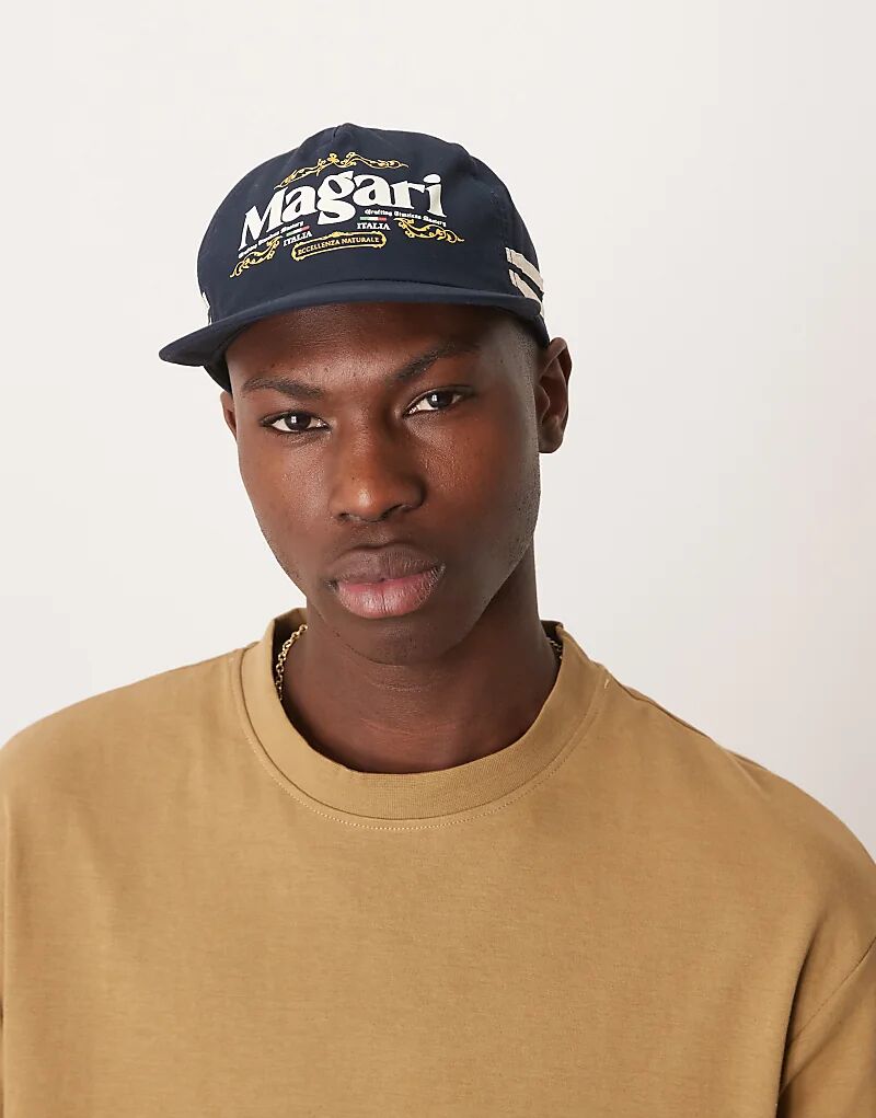 

Кепка с рисунком в темно-синем цвете ASOS DESIGN