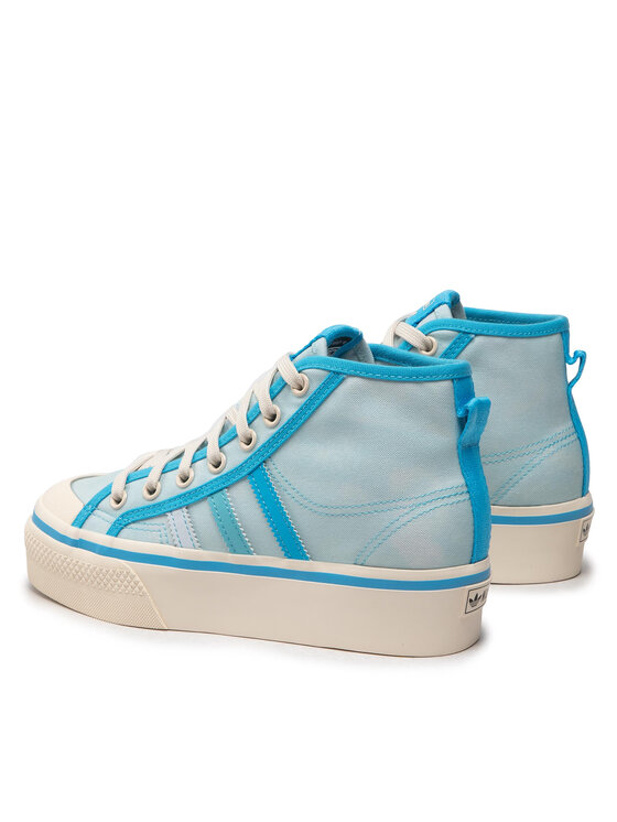 Тканевые кроссовки Nizza Platform Mid GX4604 Adidas, синий — фото 4