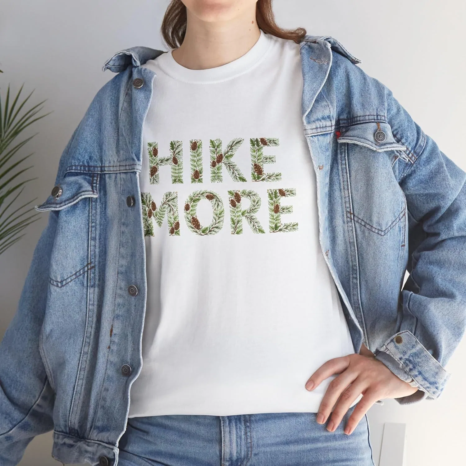 Футболка активная Hike More, хлопок, White — фото 3