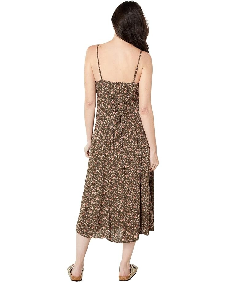 

Платье Lucky Brand Printed Slip Dress, черный мульти