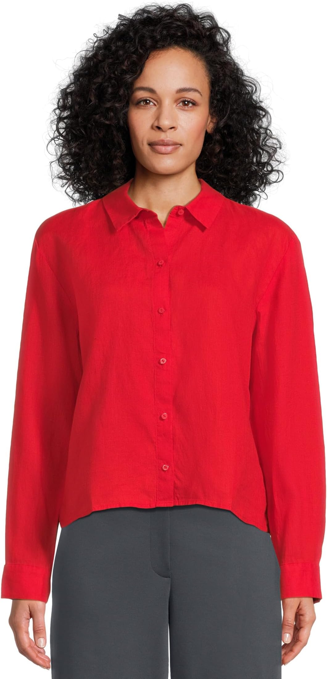 

Рубашка Eileen Fisher Classic Collar Shirt, цвет Cherry
