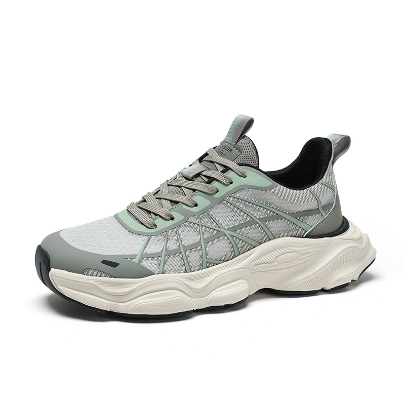 

Износостойкие повседневные туфли мужские серо-зеленого цвета Wolves • Family QUNLANGSHIJIA, Gray Green