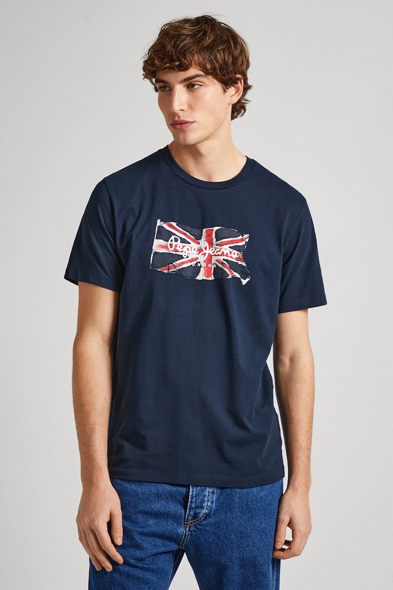 

Футболка с логотипом Pepe Jeans London, синий