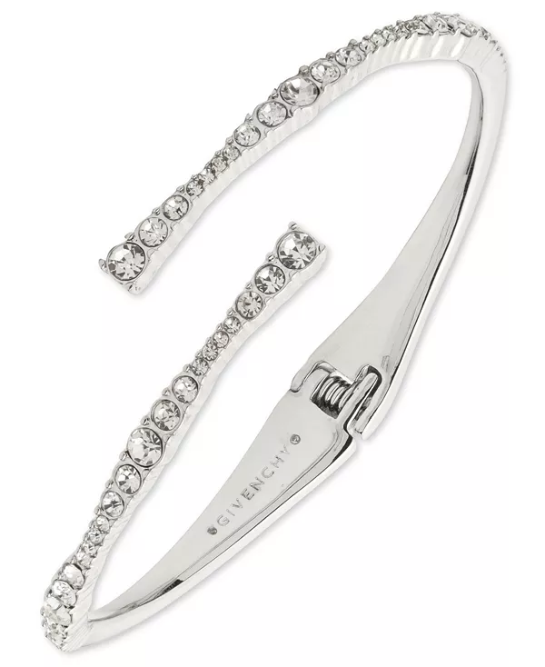 

Браслет-Манжета из шелка с кристаллами золотистого оттенка Givenchy, silver