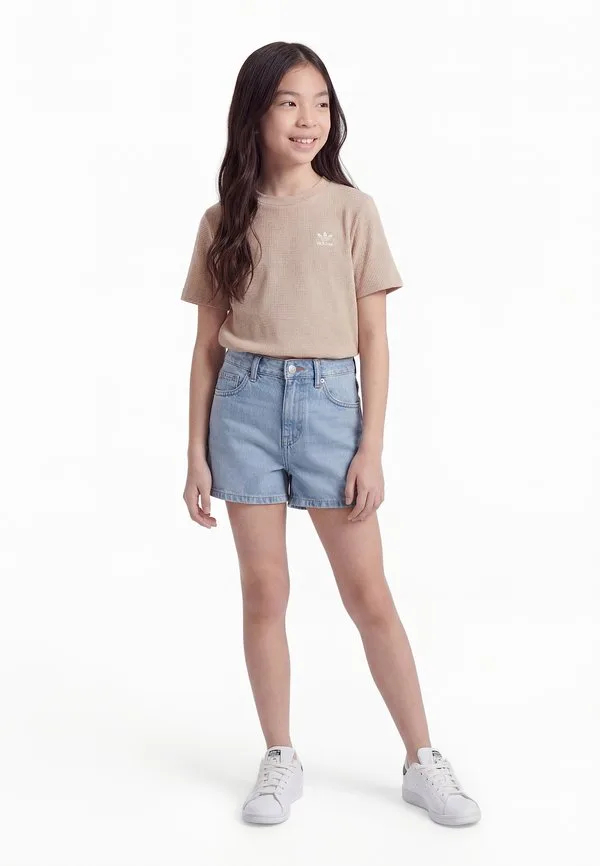 Детская базовая футболка Adidas Originals, Stone Khaki