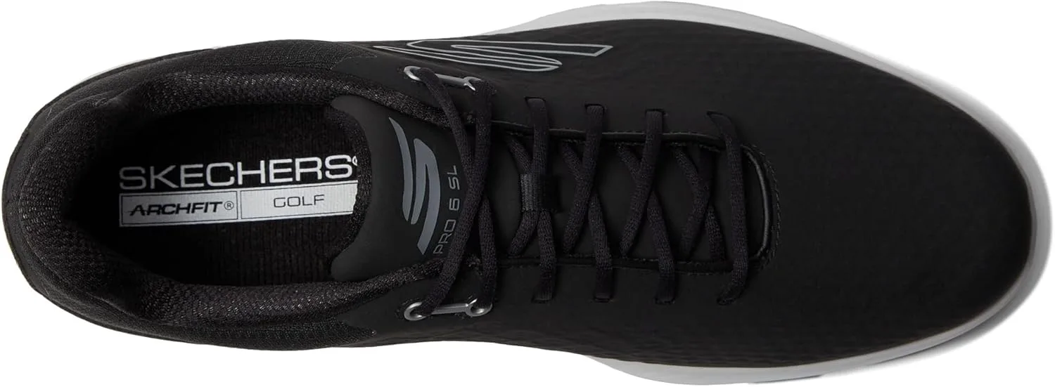 Мужские водонепроницаемые гольф-туфли Skechers Pro 6, черный/серый — фото 2