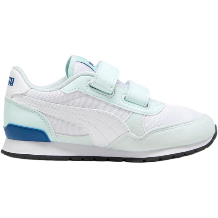 PUMA St Runner низкие детские кроссовки White/Light Blue/Blue Glaze для детей 3-7 лет — фото 3