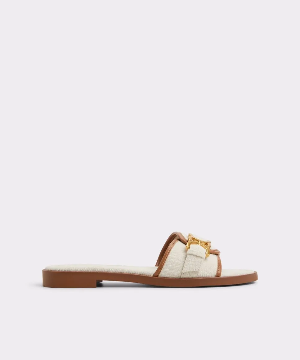 Женские сандалии на плоской подошве с круглым носком Aldo, пастельно-розовый