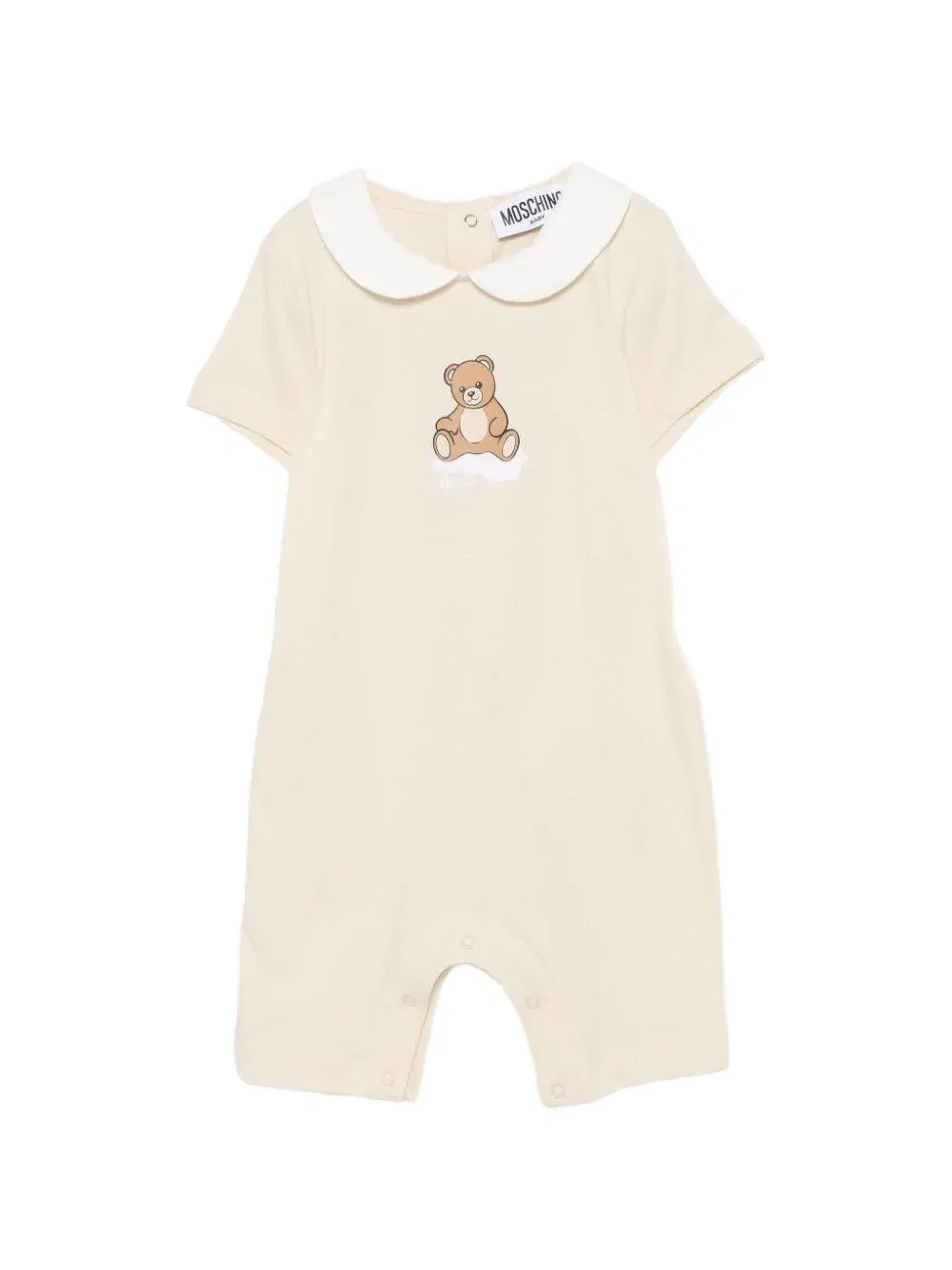 Короткие шорты с медвежьим принтом Moschino Kids, нейтральный