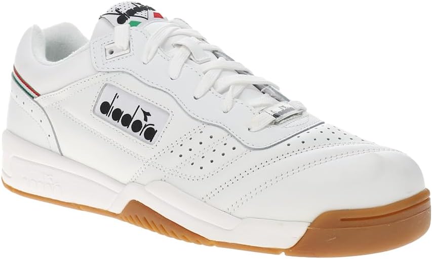 Мужские кроссовки Diadora Action с перфорацией и шнуровкой, повседневные- белые — фото 2