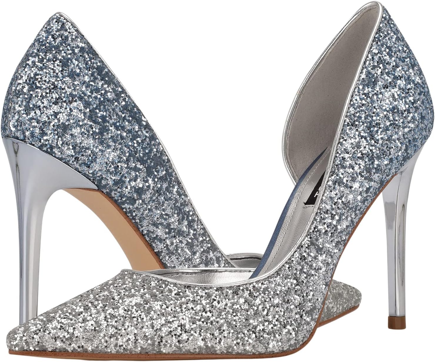 

Туфли Nine West Folowe P3, цвет Light Blue/Silver Glitter