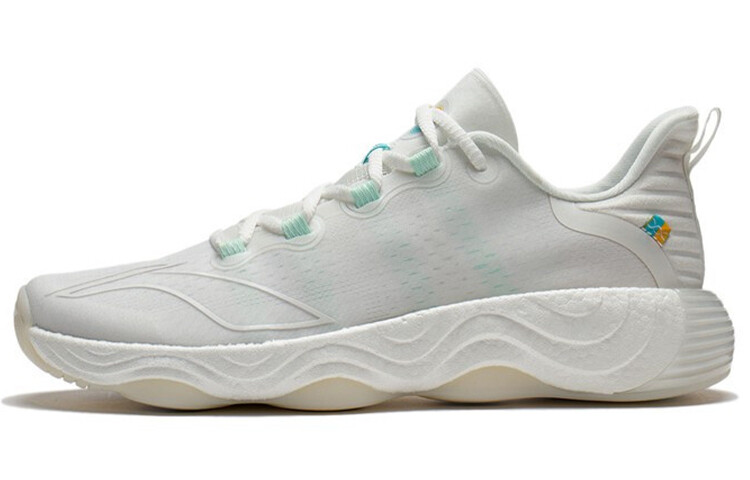

LINING Wujie 3 Lifestyle Shoes Men Low-top Champagne White