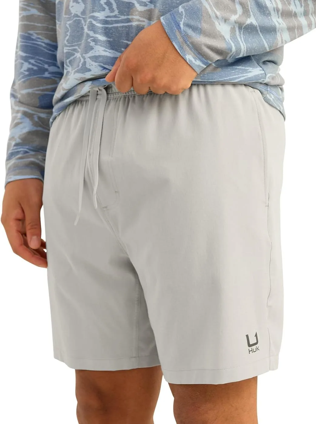 

HUK Leeward, мужские шорты 7" Inseam, быстросохнущие, дышащие, с защитой от солнца