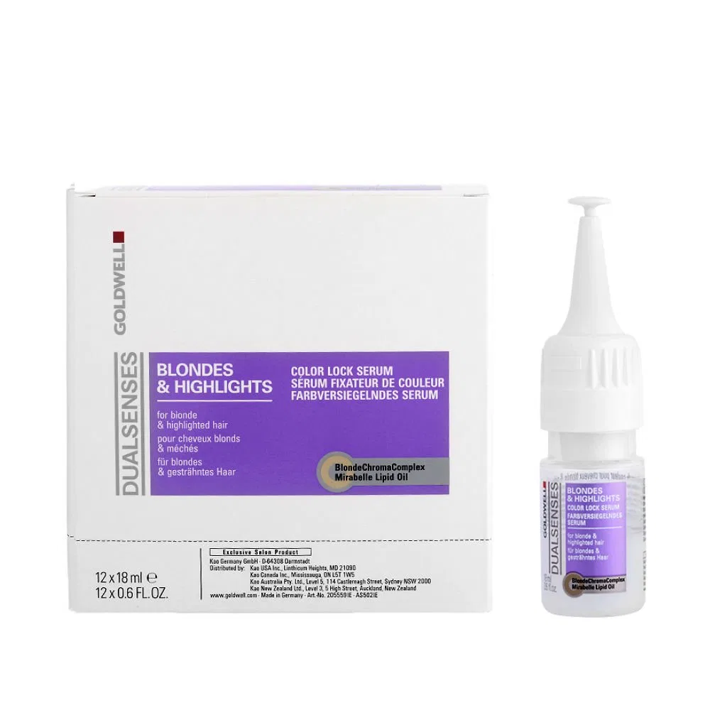 Сыворотка для блондированных и мелированных волос «Blondes & Highlightes Lock Serum» от DLS, 12х18 мл Goldwell