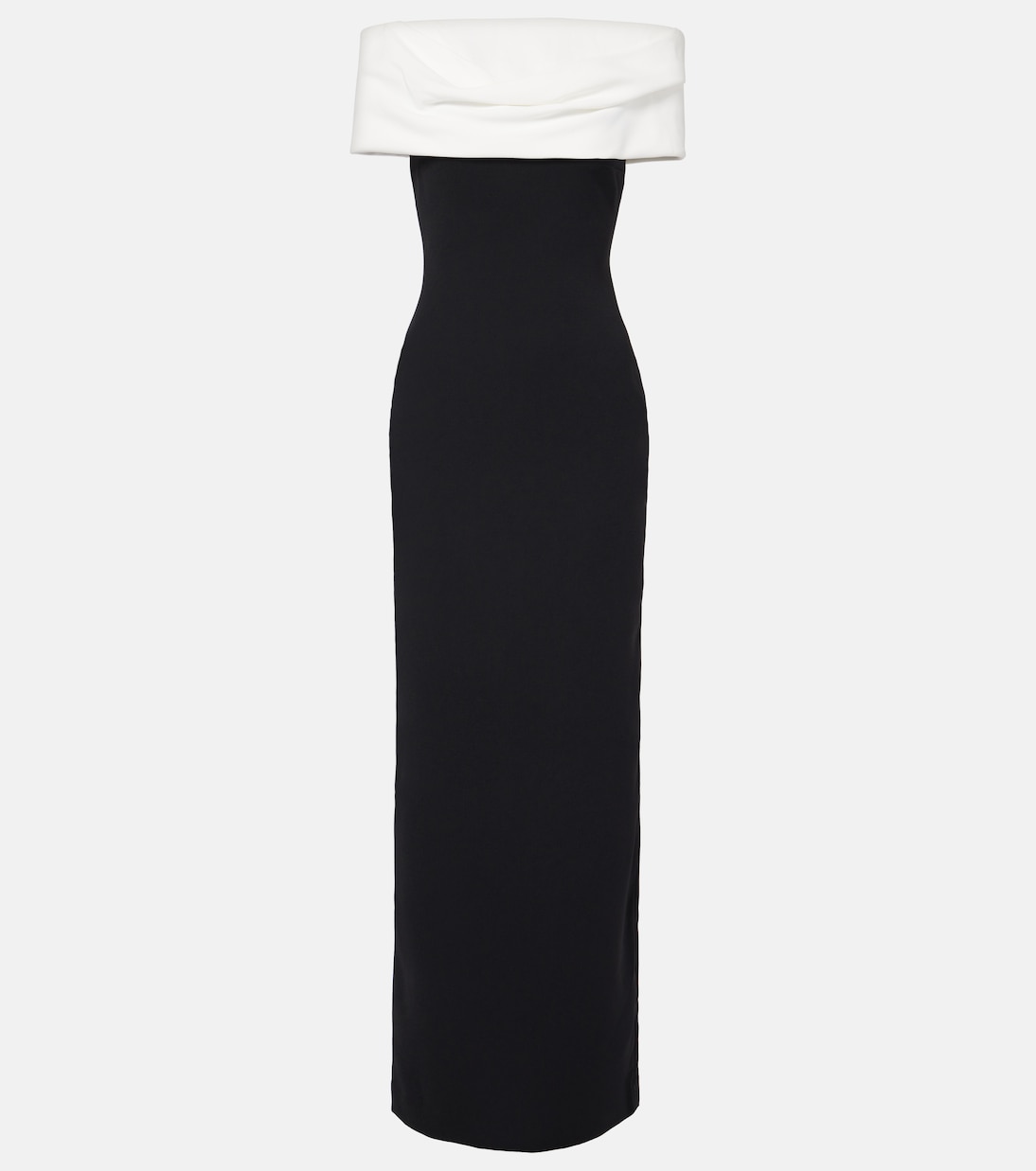 

Платье Eva из крепа с цветными блоками Solace London, Cream Black