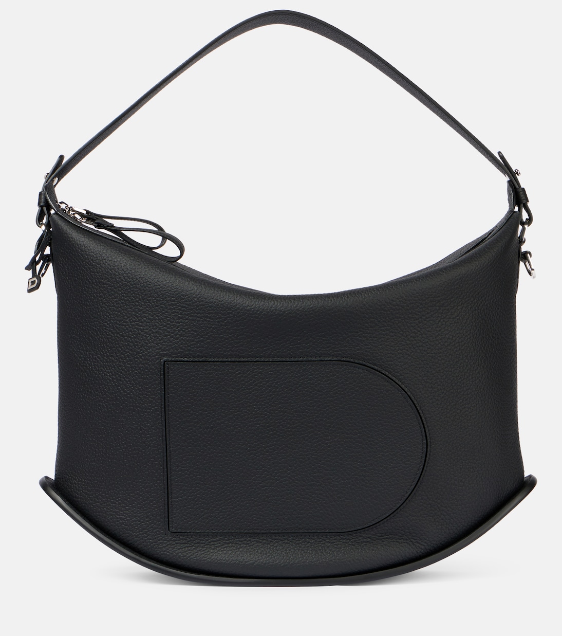

Кожаная наплечная сумка Pin Swing XL Delvaux, черный