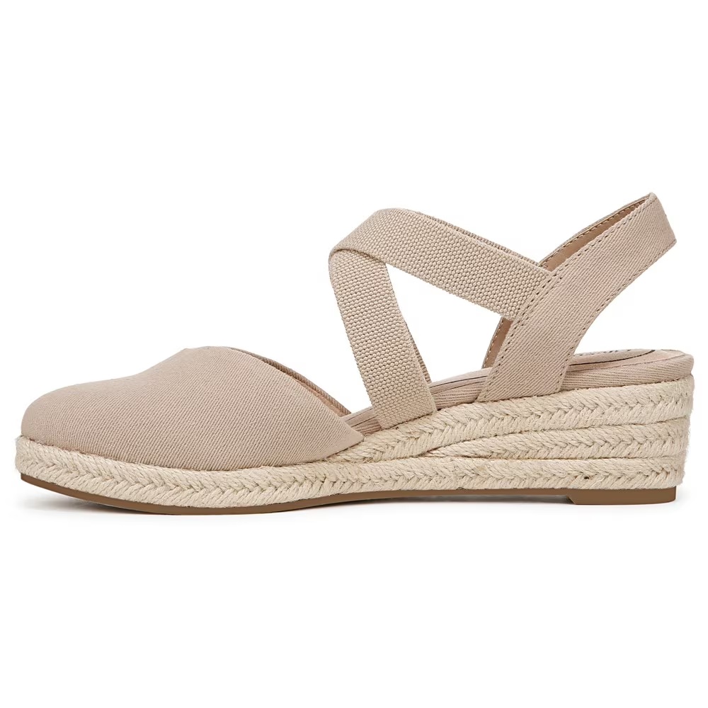 Туфли на танкетке Kimball espadrille wedge Lifestride, tender taupe fabric — фото 4