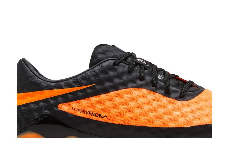 Кроссовки Hypervenom Phantom 1 'Black Bright Citrus' 2025, оранжевый — фото 2